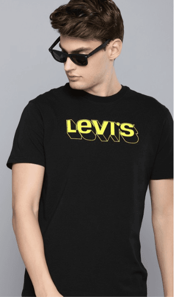 Brand Logo Printed Pure Cotton T-shirt