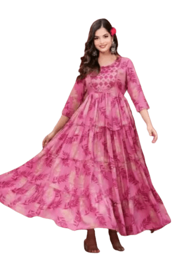 Embroidered Anarkali Gown